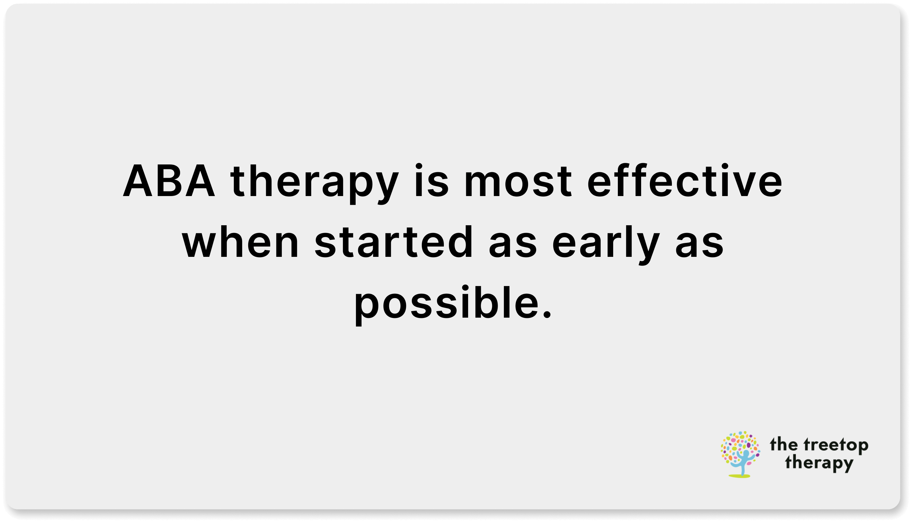 when to start aba therapy