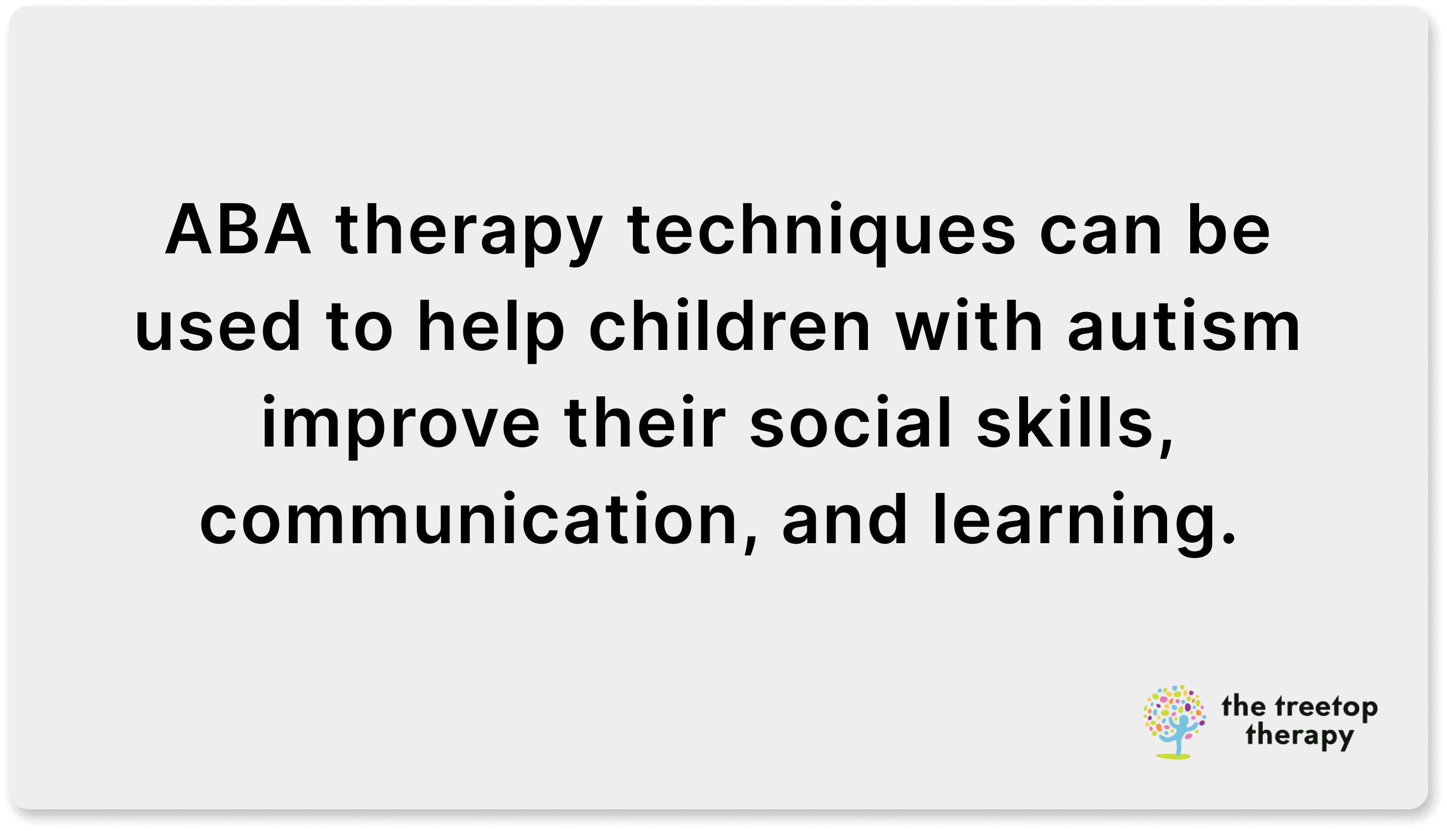 benefits of aba therapy techniques