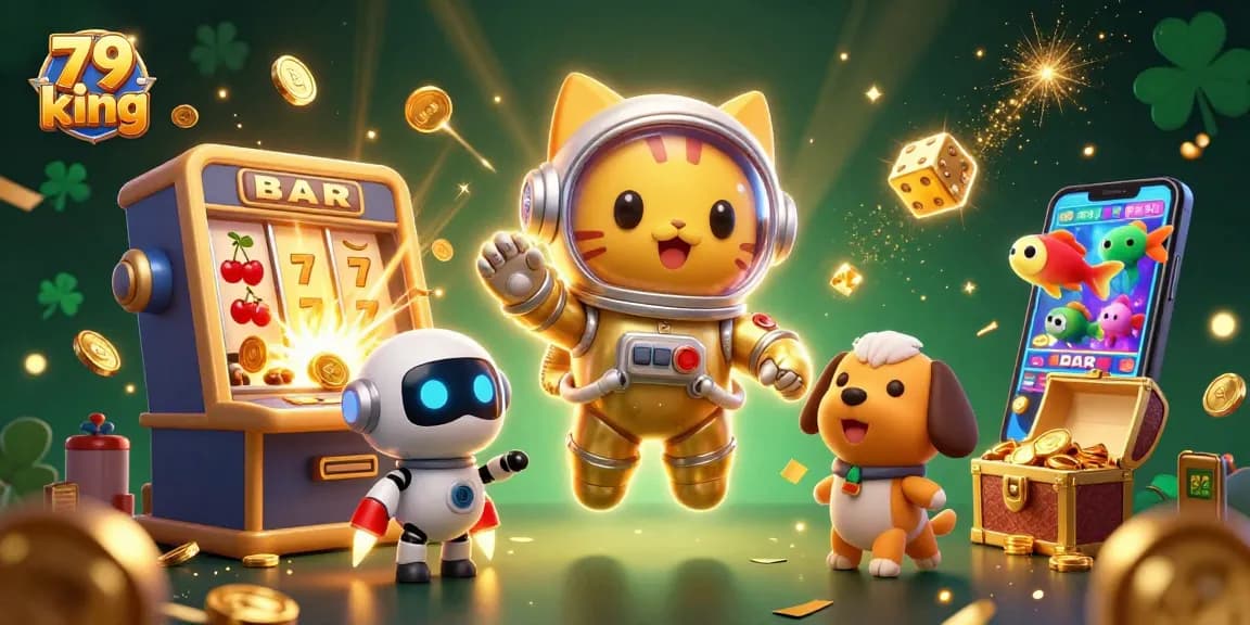Play and win at 79 king with vibrant casino elements and enchanting characters.