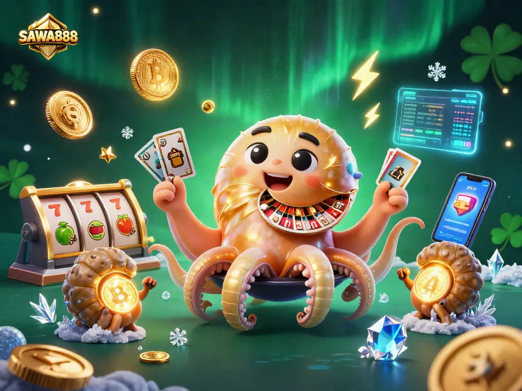 Engage with dynamic gaming experiences at SAWA888 featuring vibrant 3D casino elements.