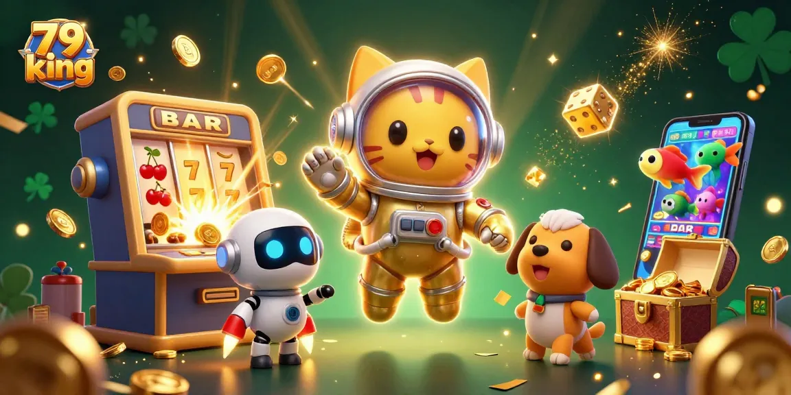 Play and win at 79 king with vibrant casino elements and enchanting characters.