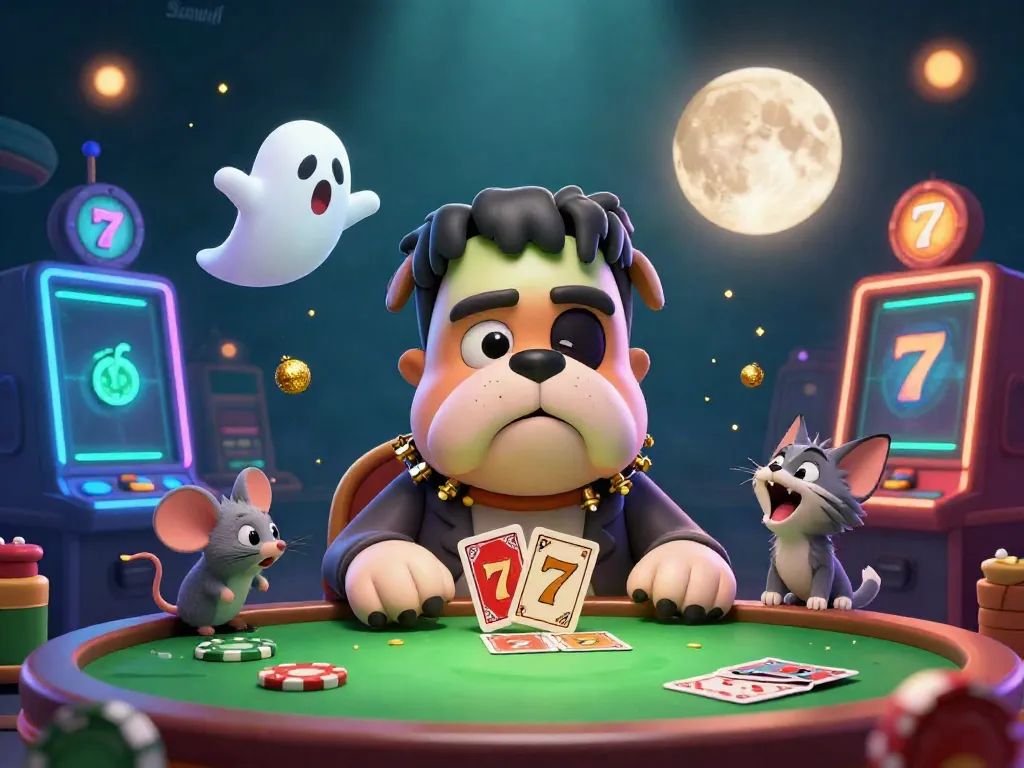 Experience thrilling card games at Sunwin with our vibrant casino scene filled with characters and excitement.
