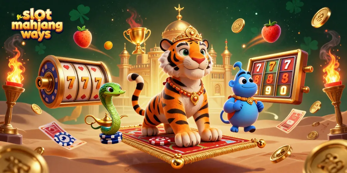 Experience the thrill of slot gacor mahjong ways with vibrant 3D casino characters and dynamic elements in a rich gaming scene.