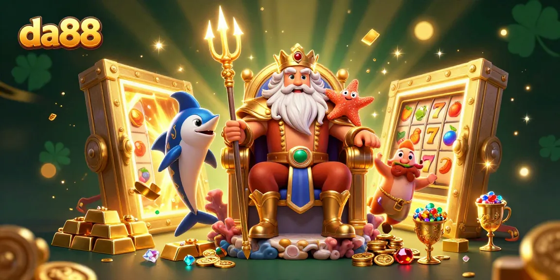 Catch thrilling wins at da88 with exciting slots featuring Neptune and treasure!
