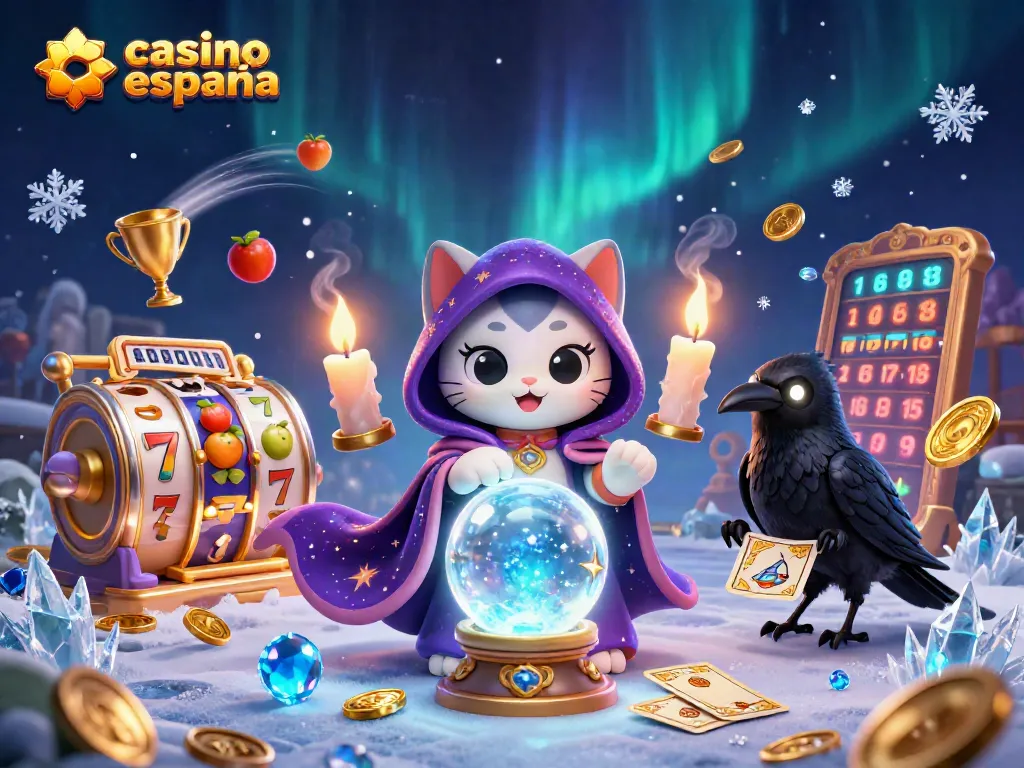 Disfruta del emocionante mundo de casino España online con una ilustración vibrante y personajes encantadores.