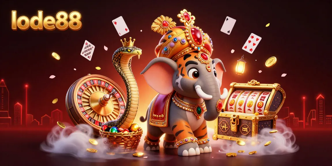 Experience casino gaming excitement with lode88 featuring a vivid maharaja and jewels.