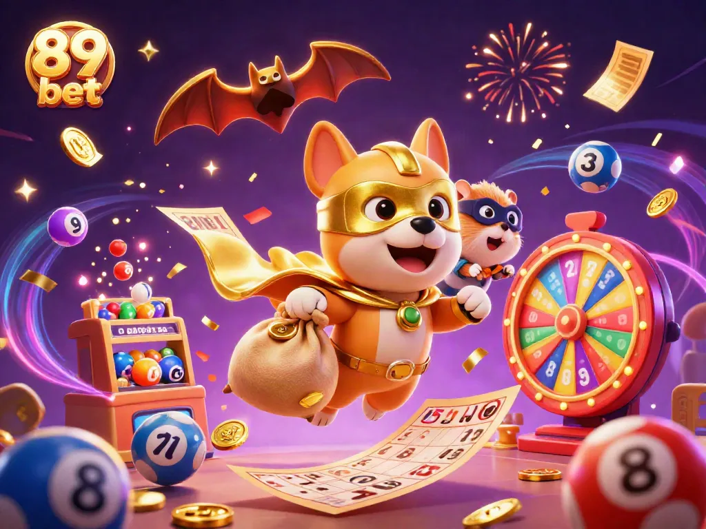 Win big with 89 bet as our superhero dog flies through a casino-themed adventure in 3D!