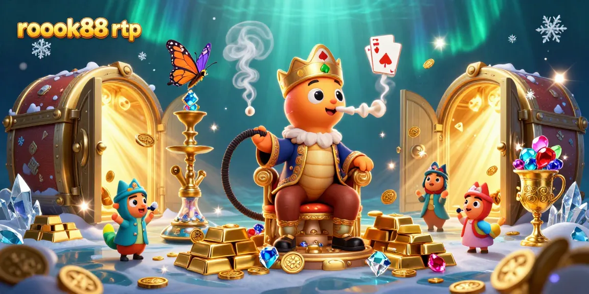 Experience the excitement of rokok88 rtp with a vibrant 3D casino scene featuring dynamic gaming elements.