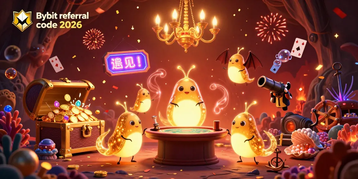 Experience rewards with Bybit referral code 2026 in a vibrant, casino-themed underwater scene