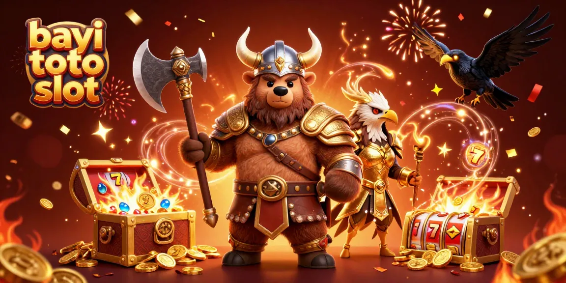 Engage with the exciting bayi toto slot experience featuring a Viking bear and Valkyrie eagle.