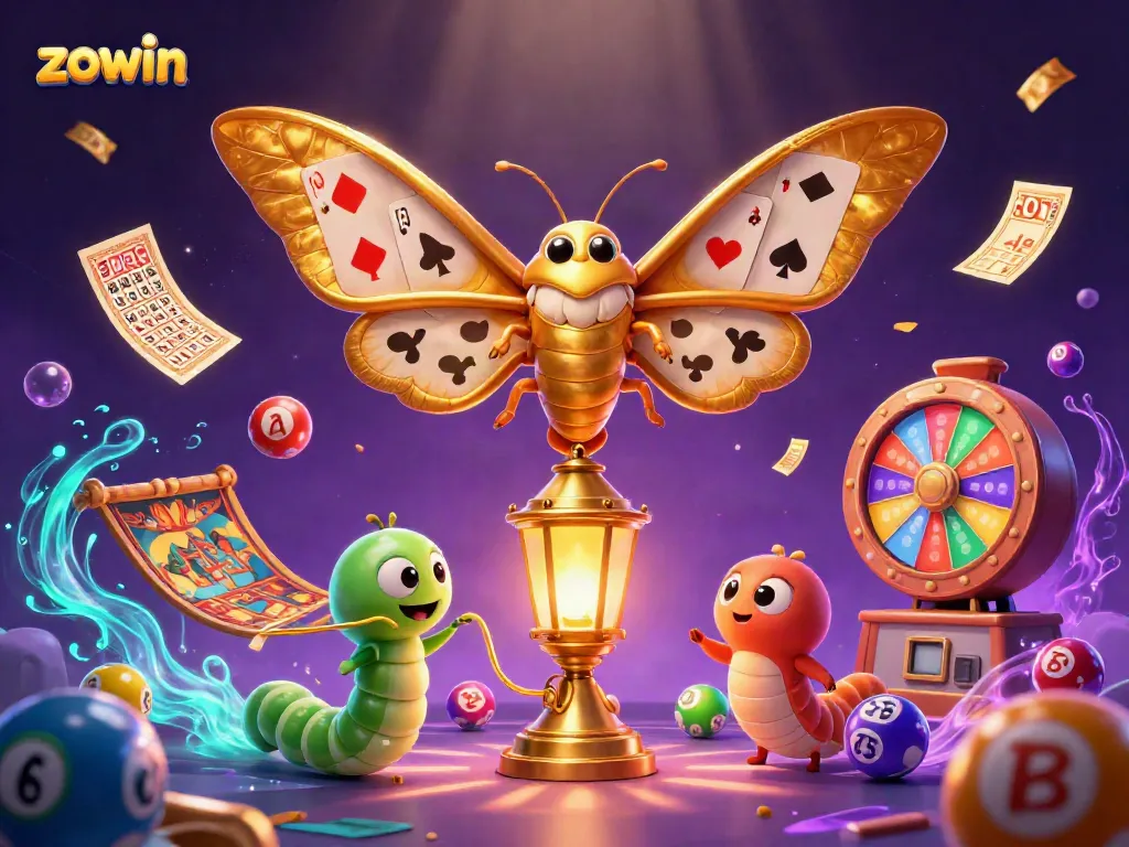 Zowin enhances your experience with vibrant lottery elements and dazzling casino visuals.