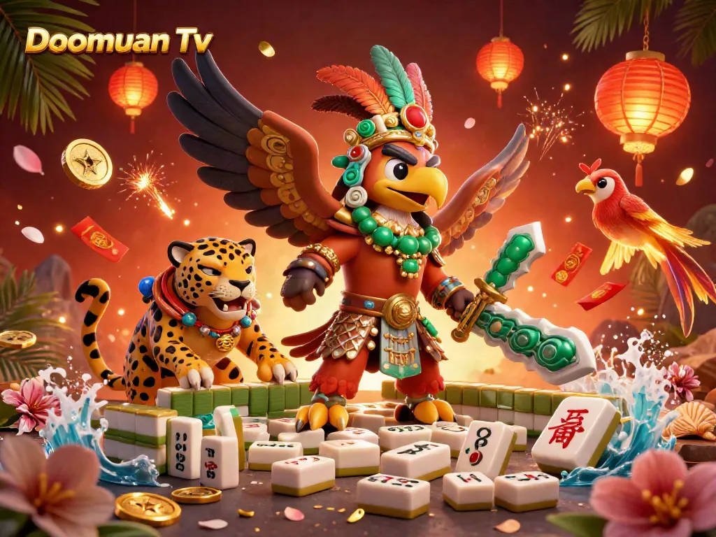 Doomuan Tv offers thrilling gambling experiences with dynamic visuals featuring Aztec warriors and rich gaming elements.