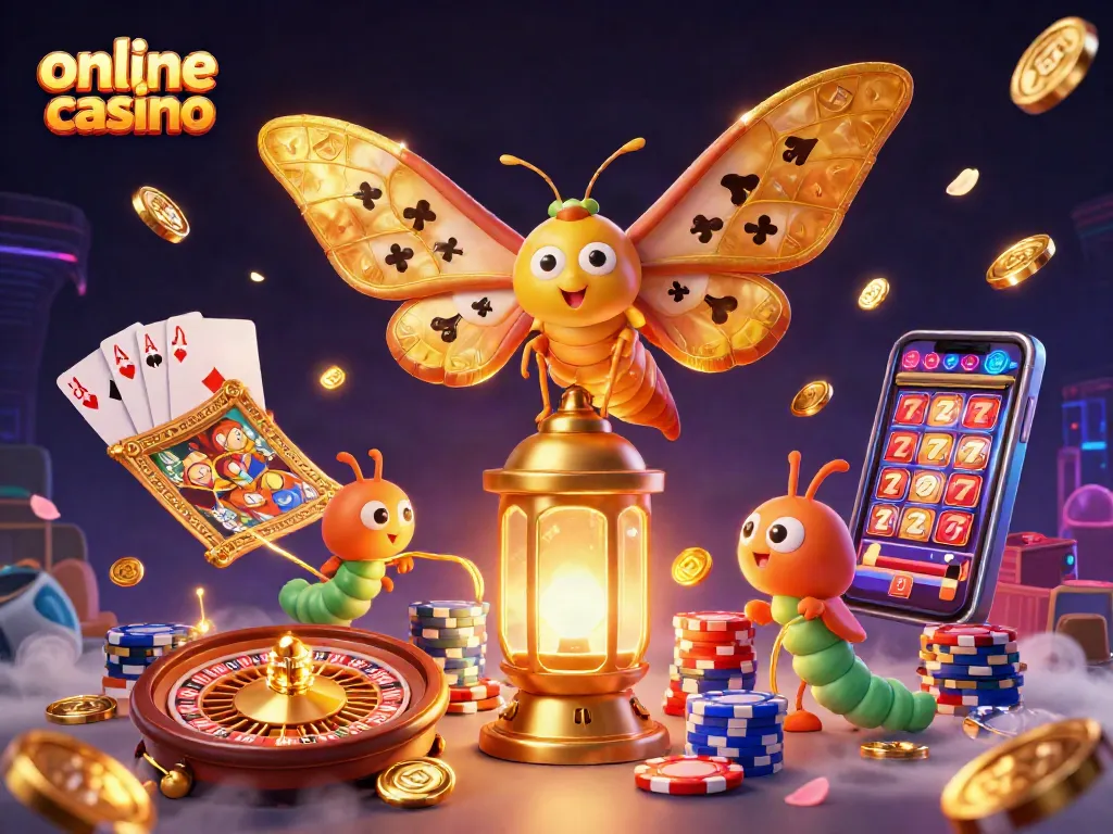 Disfruta en un casino online con tragamonedas y ruleta mostrando elementos dorados y vibrantes.