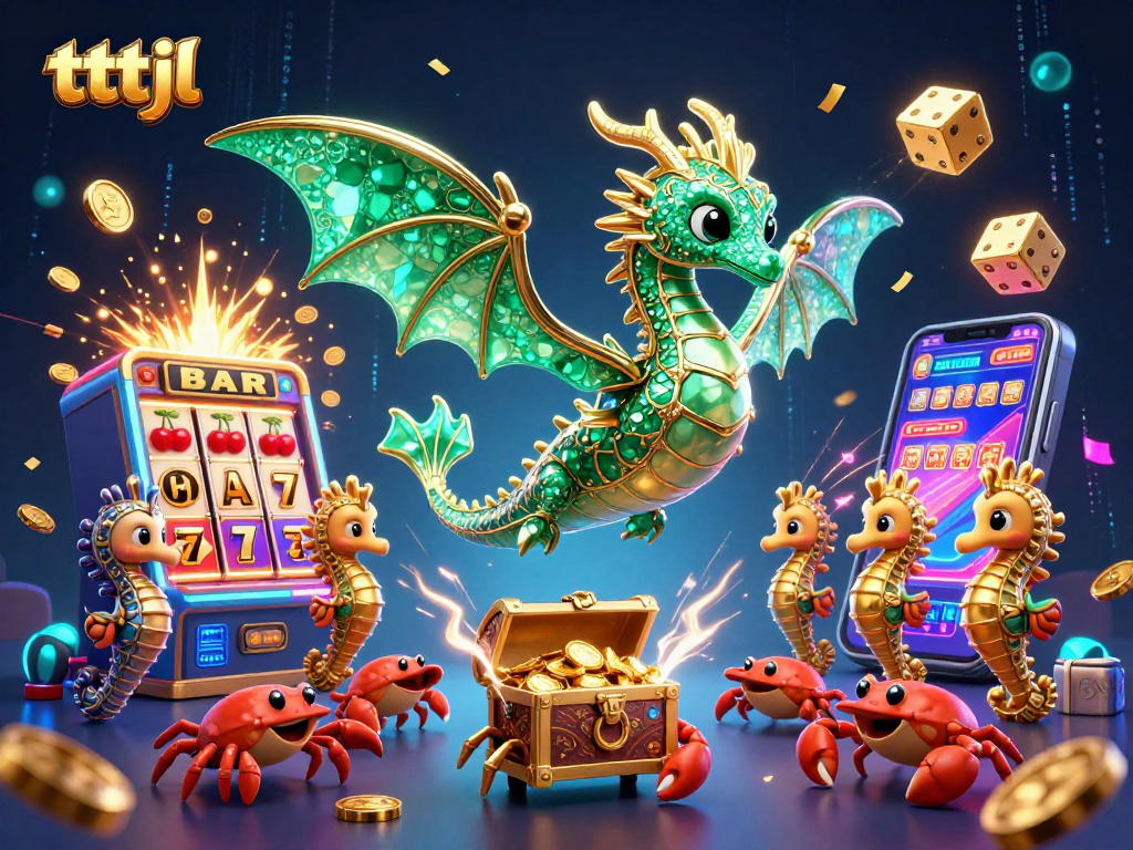 Spin the reels with tttjl's captivating casino experience featuring stunning 3D characters and elements.
