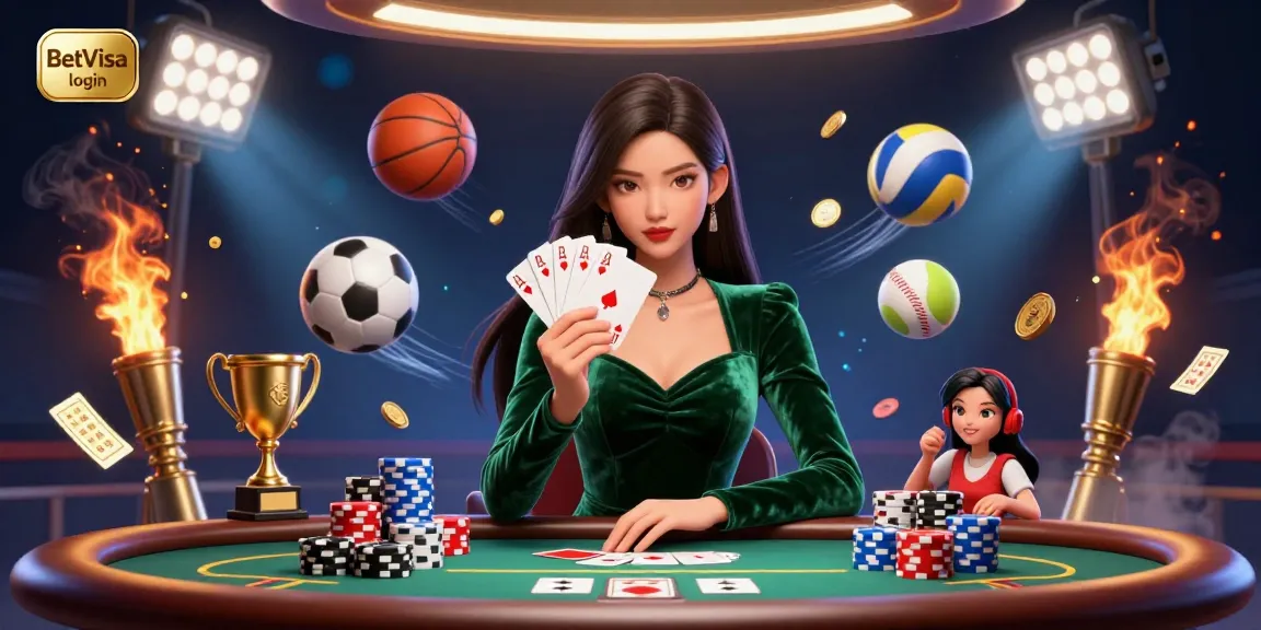 Access BetVisa login for secure gaming experience with casino style and sports elements.