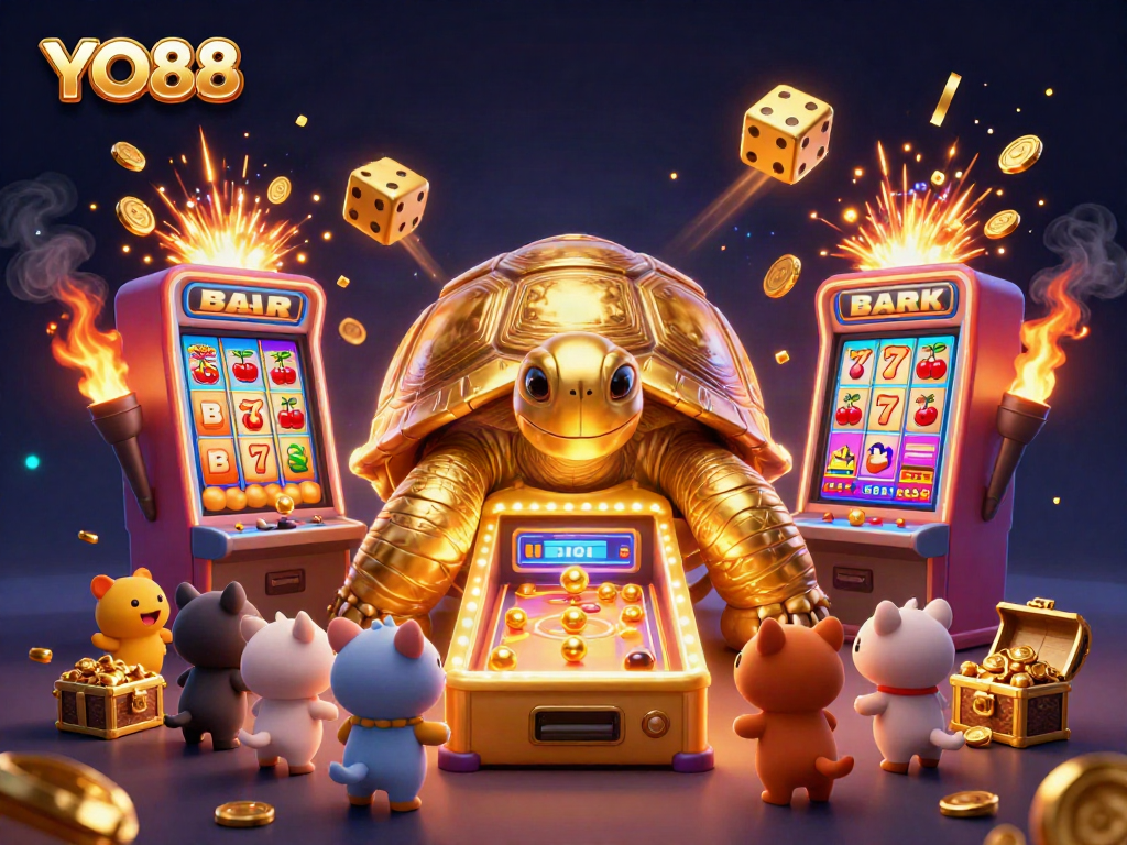 Experience thrilling gaming adventures at YO88 with exciting slot machines and fun characters!