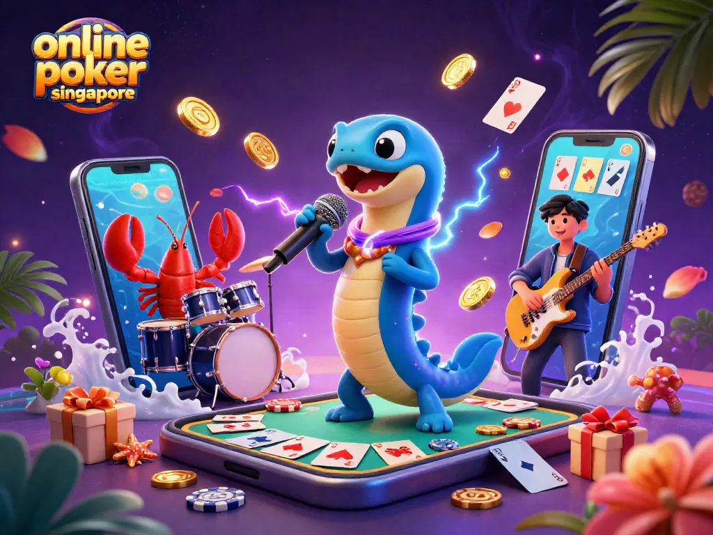 Experience thrilling online poker singapore action in a vibrant underwater casino scene.