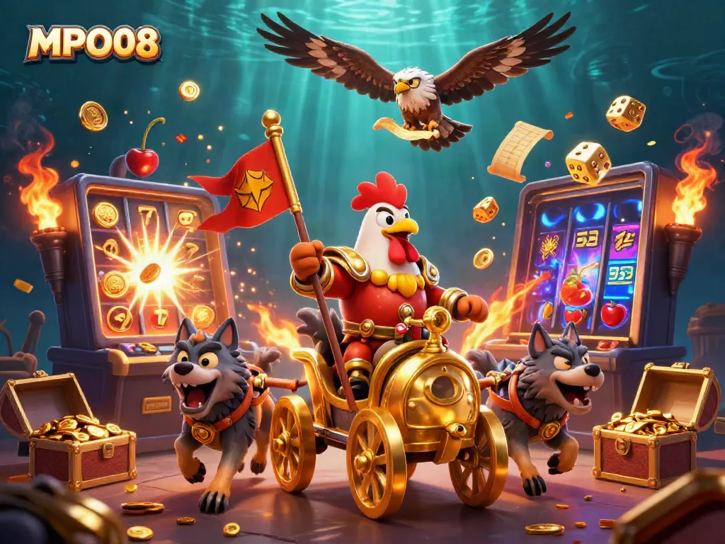Experience exhilarating jackpots with MPO08 as the rooster warlord conquers the casino realm!