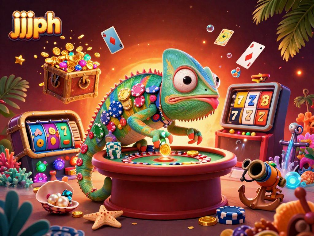 Engage in thrilling games at jjjph casino with the vibrant chameleon and explosive treasures.
