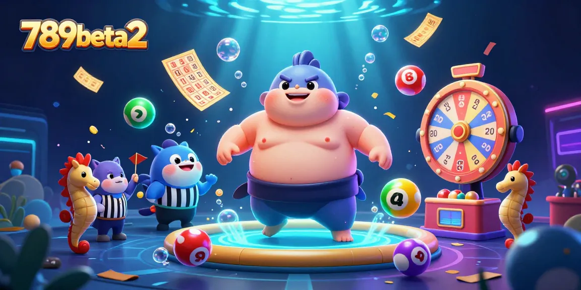 Engage in the thrilling world of 789beta2 with vibrant lottery balls and dynamic casino elements.