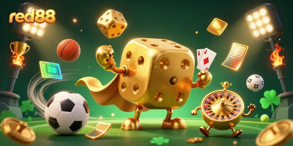 Engage in thrilling gameplay at red88, featuring dynamic sports betting excitement and vibrant casino elements.