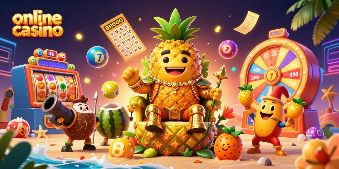 Engage in an exciting online casino experience with vibrant characters and dynamic game elements.