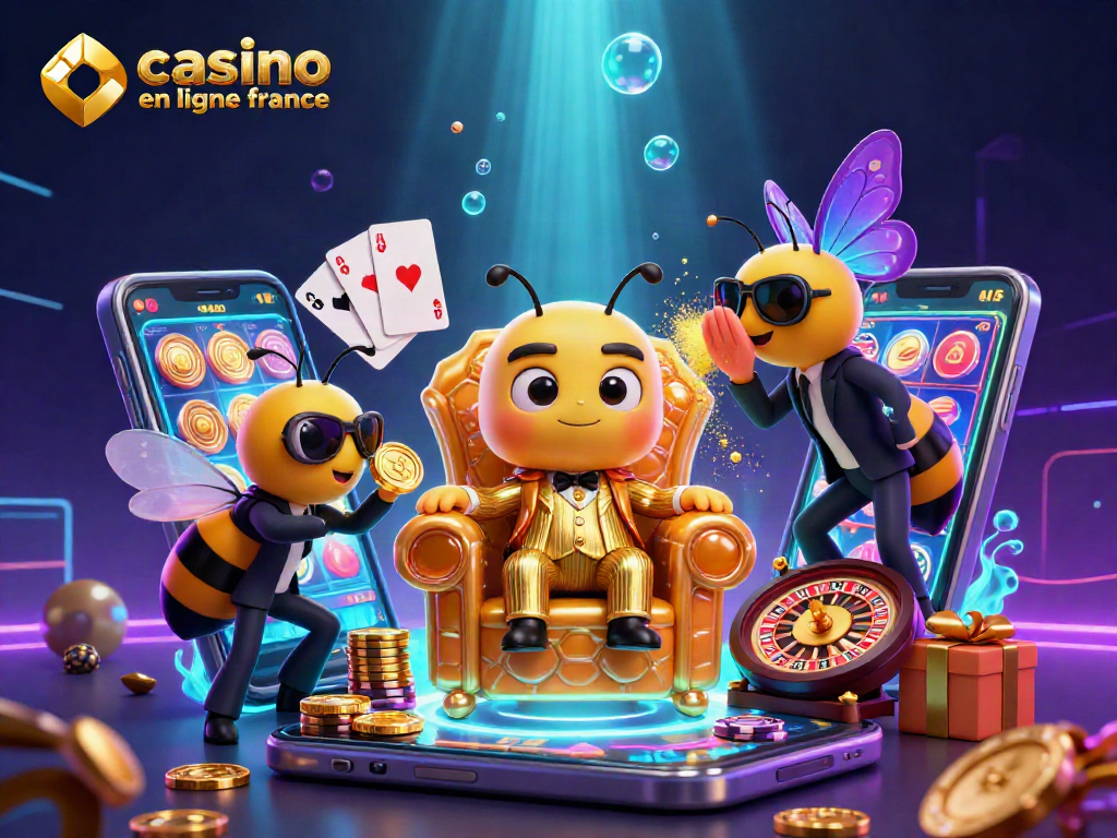 Jouez dans un casino en ligne France, avec un boss abeille et des jeux d'argent captivants.