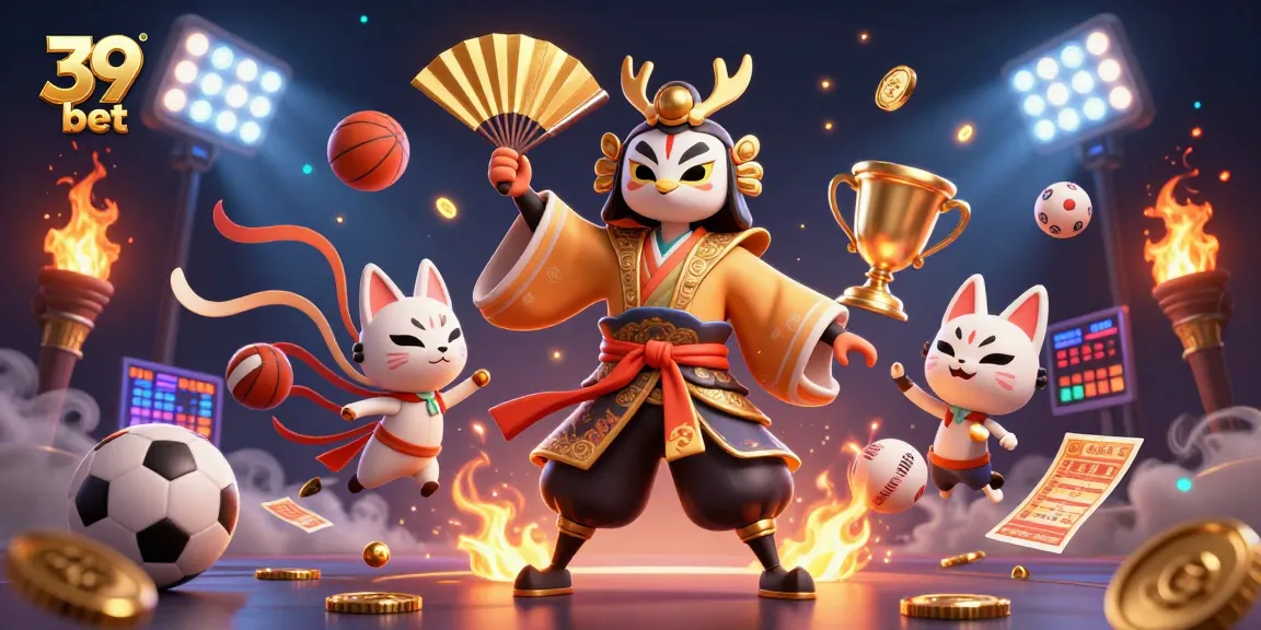 Experience the excitement of 39 bet with engaging characters and dynamic sports elements in this vibrant casino scene.