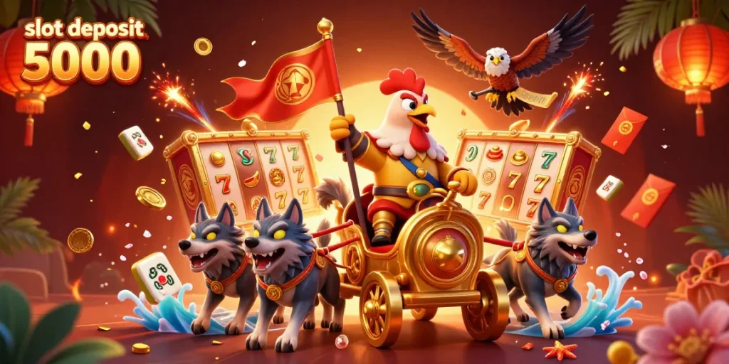 Experience thrilling gameplay with slot deposit 5000 featuring dynamic characters and vibrant casino elements